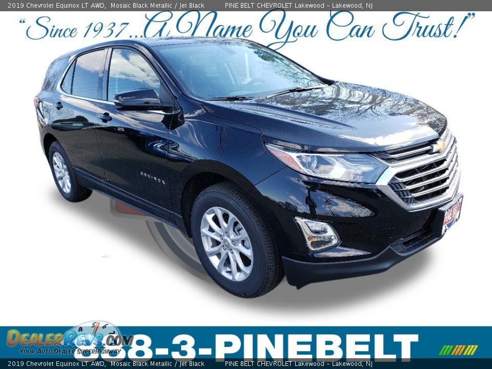 2019 Chevrolet Equinox LT AWD Mosaic Black Metallic / Jet Black Photo #1