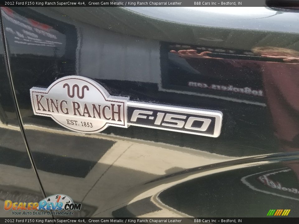 2012 Ford F150 King Ranch SuperCrew 4x4 Green Gem Metallic / King Ranch Chaparral Leather Photo #7