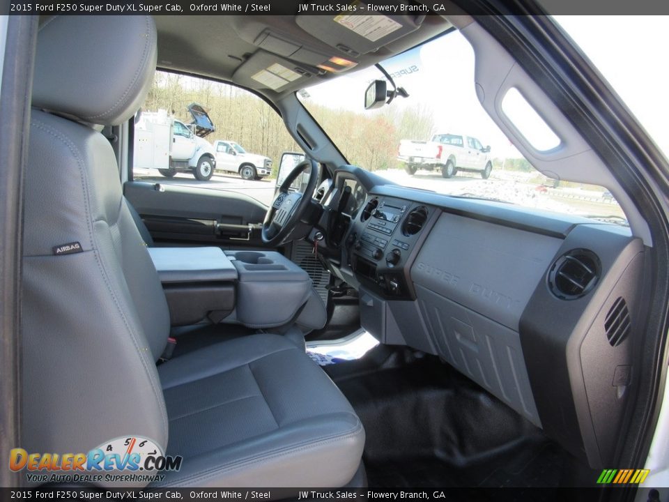 2015 Ford F250 Super Duty XL Super Cab Oxford White / Steel Photo #12