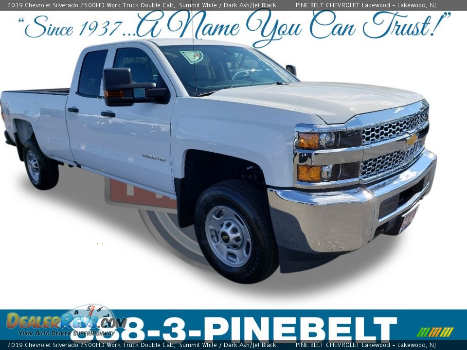 2019 Chevrolet Silverado 2500HD Work Truck Double Cab Summit White / Dark Ash/Jet Black Photo #1