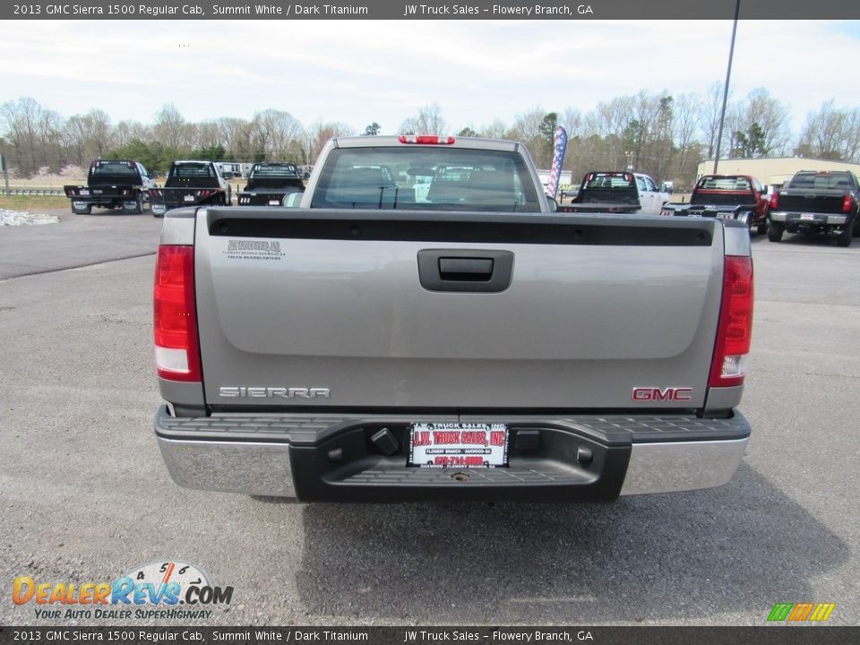 2013 GMC Sierra 1500 Regular Cab Summit White / Dark Titanium Photo #4