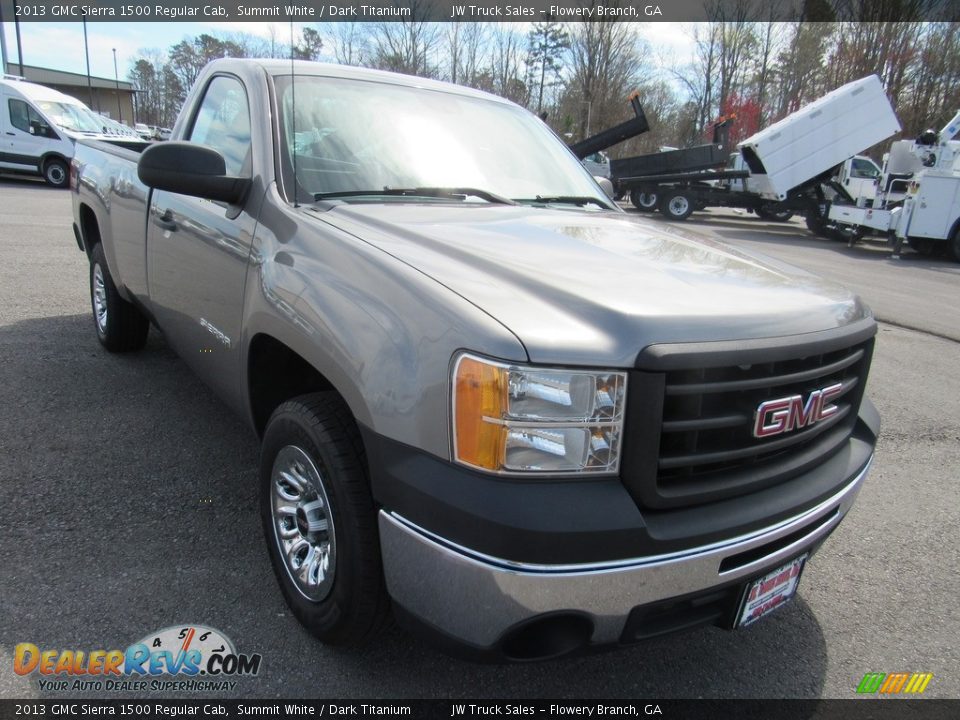 2013 GMC Sierra 1500 Regular Cab Summit White / Dark Titanium Photo #7