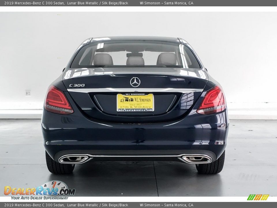 2019 Mercedes-Benz C 300 Sedan Lunar Blue Metallic / Silk Beige/Black Photo #3