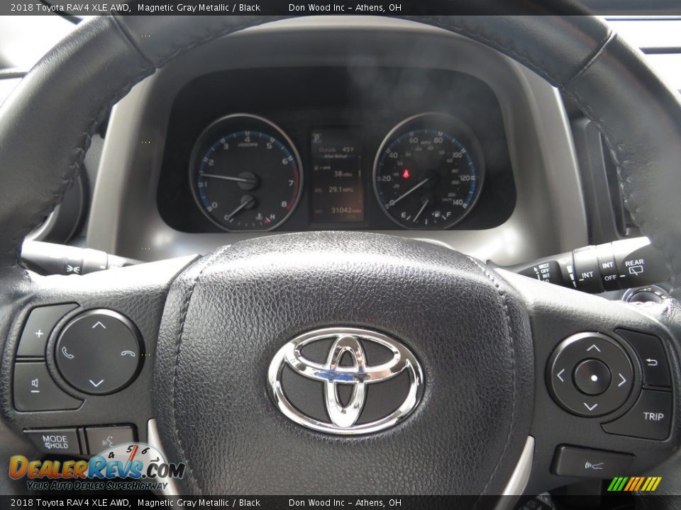2018 Toyota RAV4 XLE AWD Magnetic Gray Metallic / Black Photo #18
