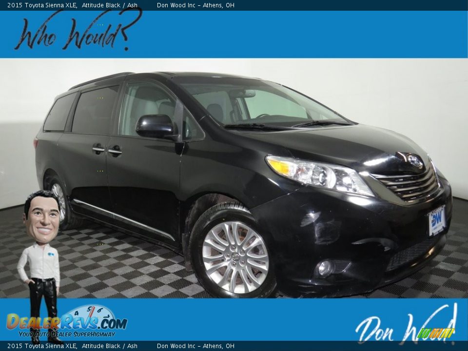 2015 Toyota Sienna XLE Attitude Black / Ash Photo #1