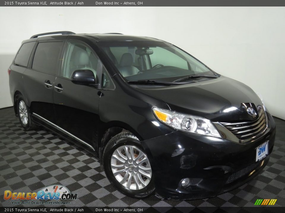 2015 Toyota Sienna XLE Attitude Black / Ash Photo #2