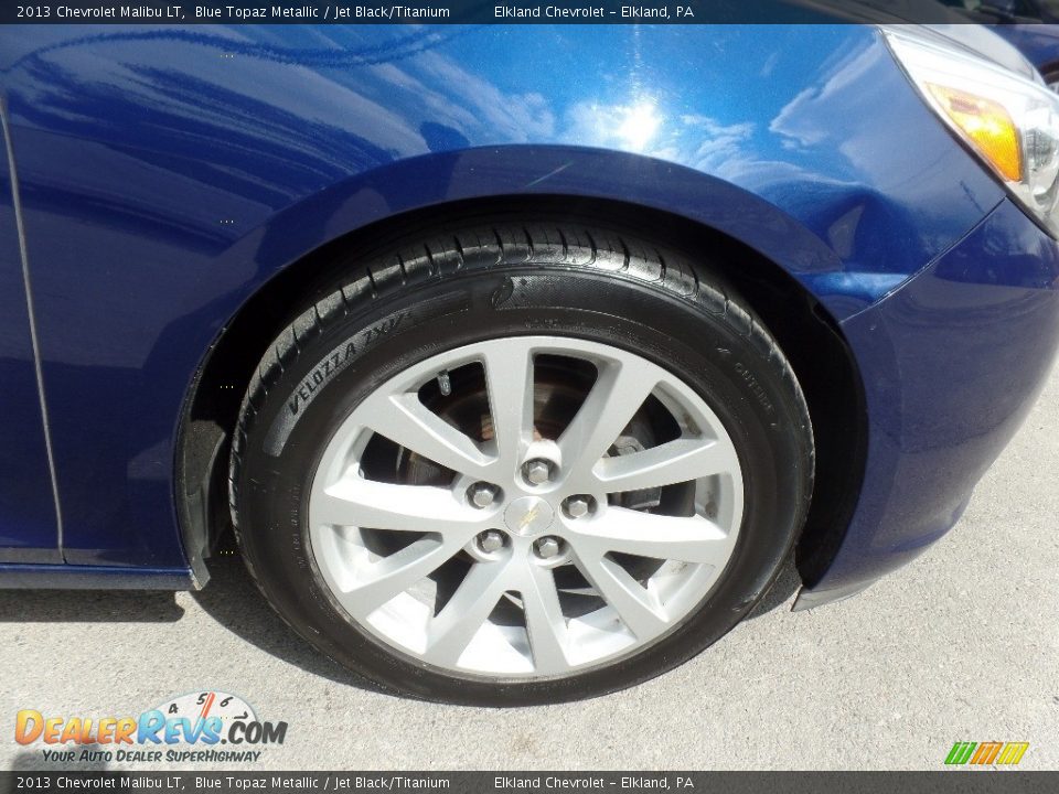 2013 Chevrolet Malibu LT Blue Topaz Metallic / Jet Black/Titanium Photo #10
