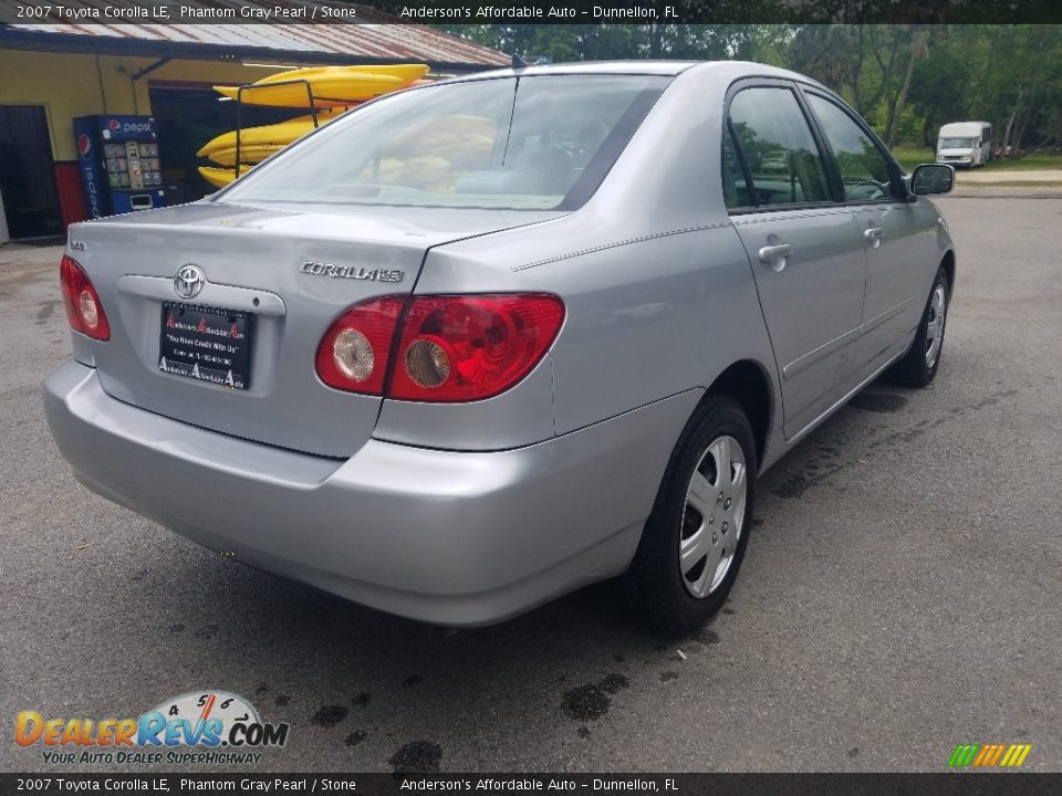 2007 Toyota Corolla LE Phantom Gray Pearl / Stone Photo #3