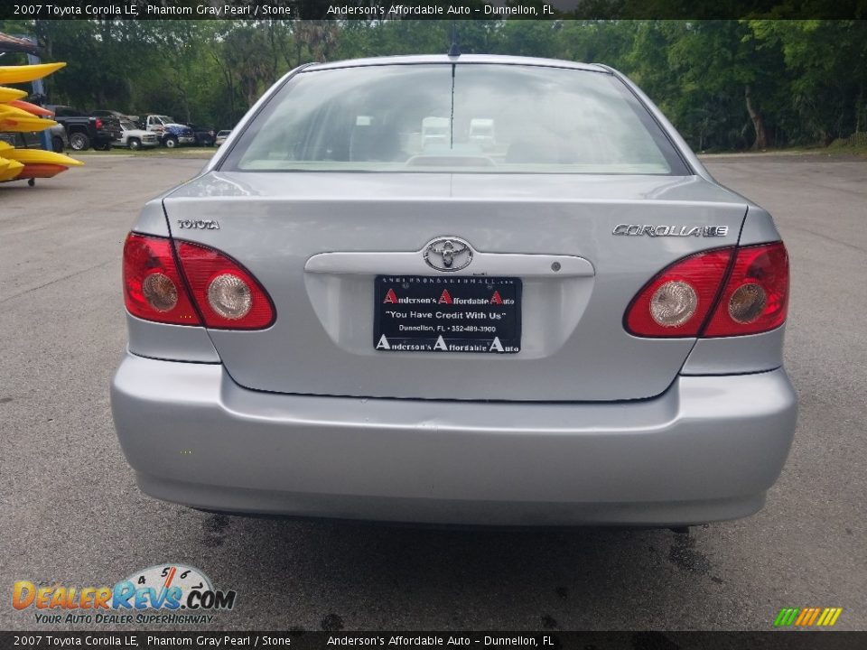 2007 Toyota Corolla LE Phantom Gray Pearl / Stone Photo #4