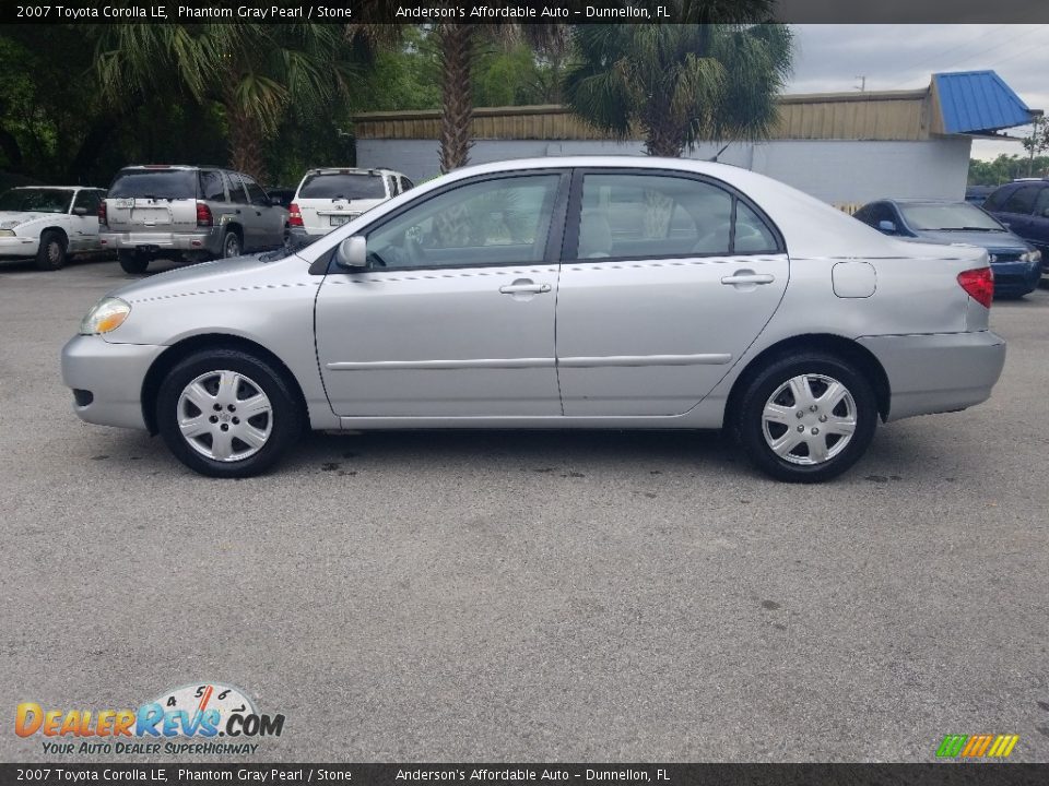2007 Toyota Corolla LE Phantom Gray Pearl / Stone Photo #6