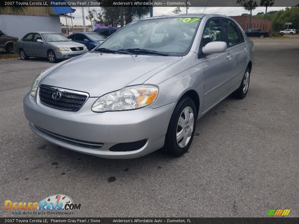 2007 Toyota Corolla LE Phantom Gray Pearl / Stone Photo #7