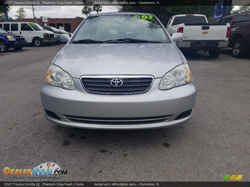 2007 Toyota Corolla LE Phantom Gray Pearl / Stone Photo #8