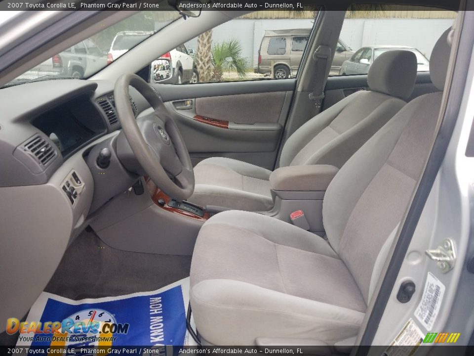 2007 Toyota Corolla LE Phantom Gray Pearl / Stone Photo #10