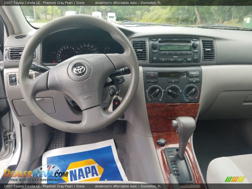 2007 Toyota Corolla LE Phantom Gray Pearl / Stone Photo #11