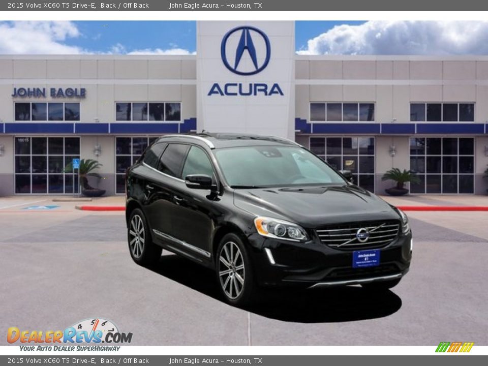 2015 Volvo XC60 T5 Drive-E Black / Off Black Photo #1