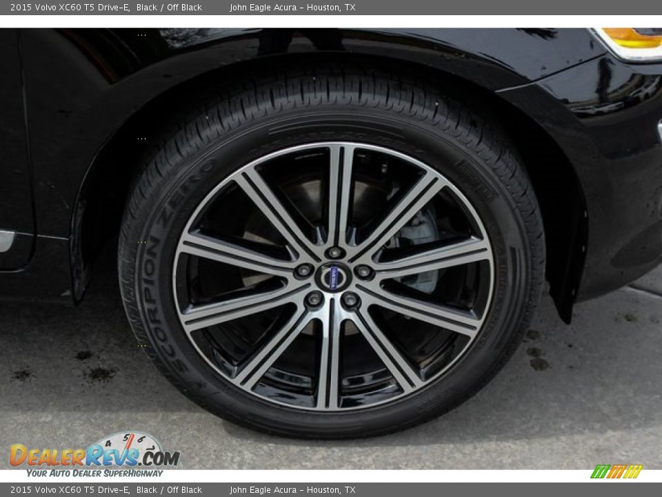 2015 Volvo XC60 T5 Drive-E Black / Off Black Photo #10