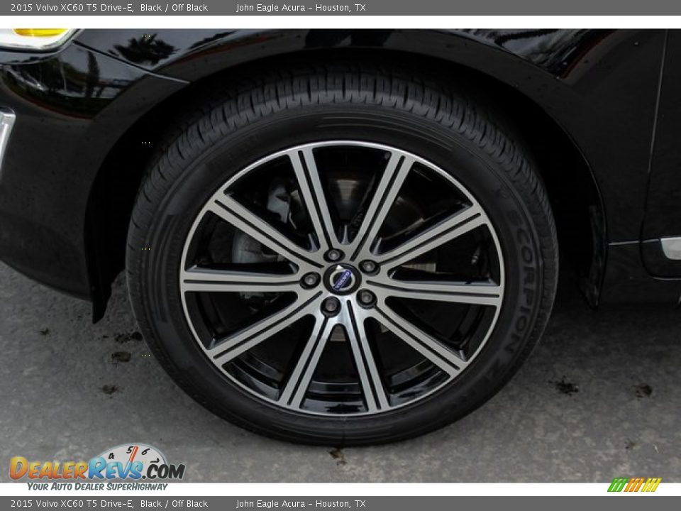 2015 Volvo XC60 T5 Drive-E Black / Off Black Photo #13