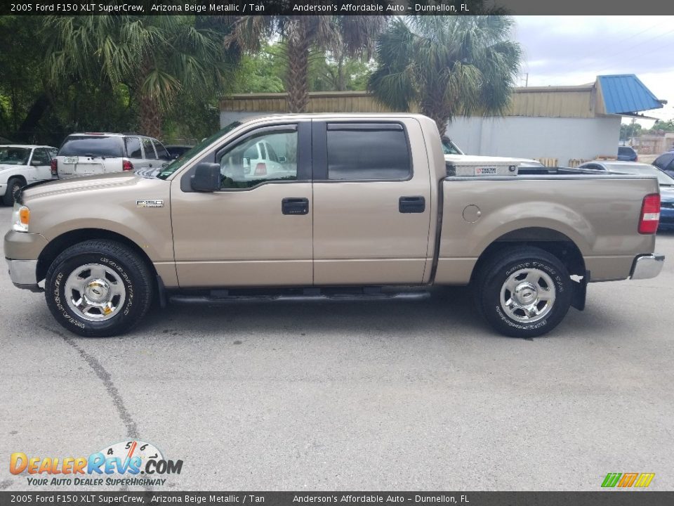 2005 Ford F150 XLT SuperCrew Arizona Beige Metallic / Tan Photo #6