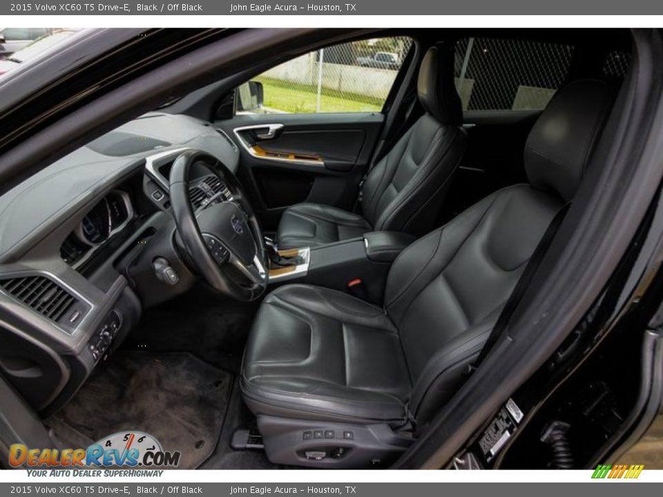 2015 Volvo XC60 T5 Drive-E Black / Off Black Photo #20