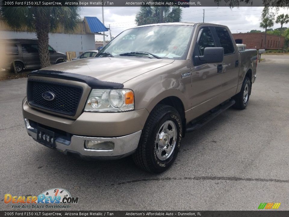 2005 Ford F150 XLT SuperCrew Arizona Beige Metallic / Tan Photo #7