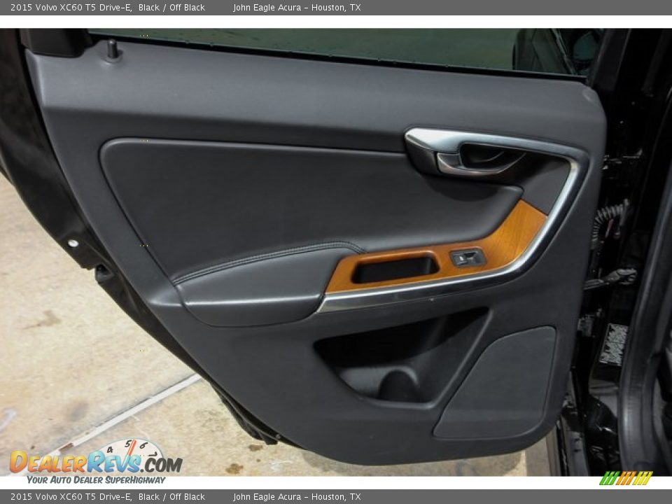 2015 Volvo XC60 T5 Drive-E Black / Off Black Photo #21