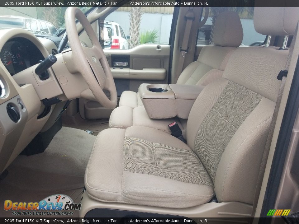 2005 Ford F150 XLT SuperCrew Arizona Beige Metallic / Tan Photo #11