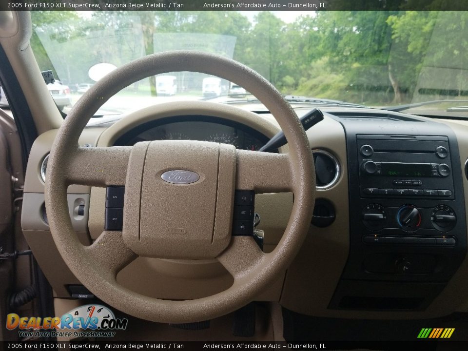 2005 Ford F150 XLT SuperCrew Arizona Beige Metallic / Tan Photo #12