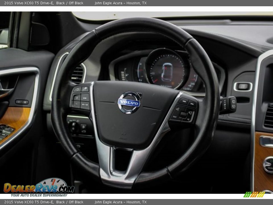 2015 Volvo XC60 T5 Drive-E Black / Off Black Photo #29