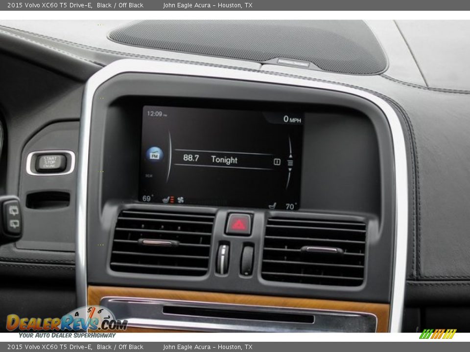 2015 Volvo XC60 T5 Drive-E Black / Off Black Photo #30