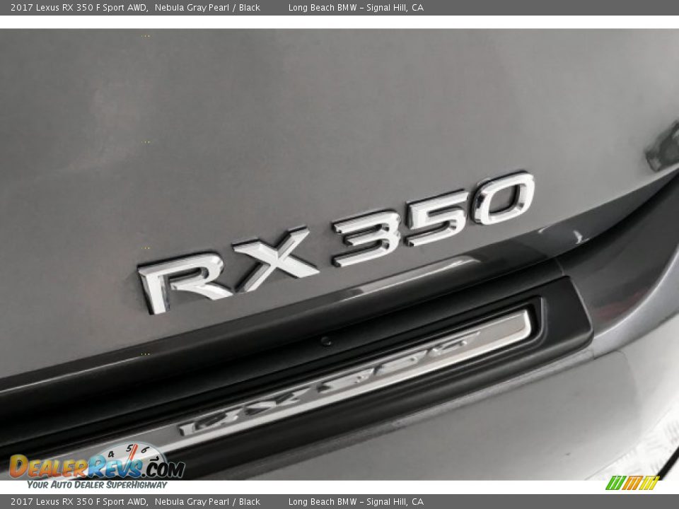 2017 Lexus RX 350 F Sport AWD Nebula Gray Pearl / Black Photo #7