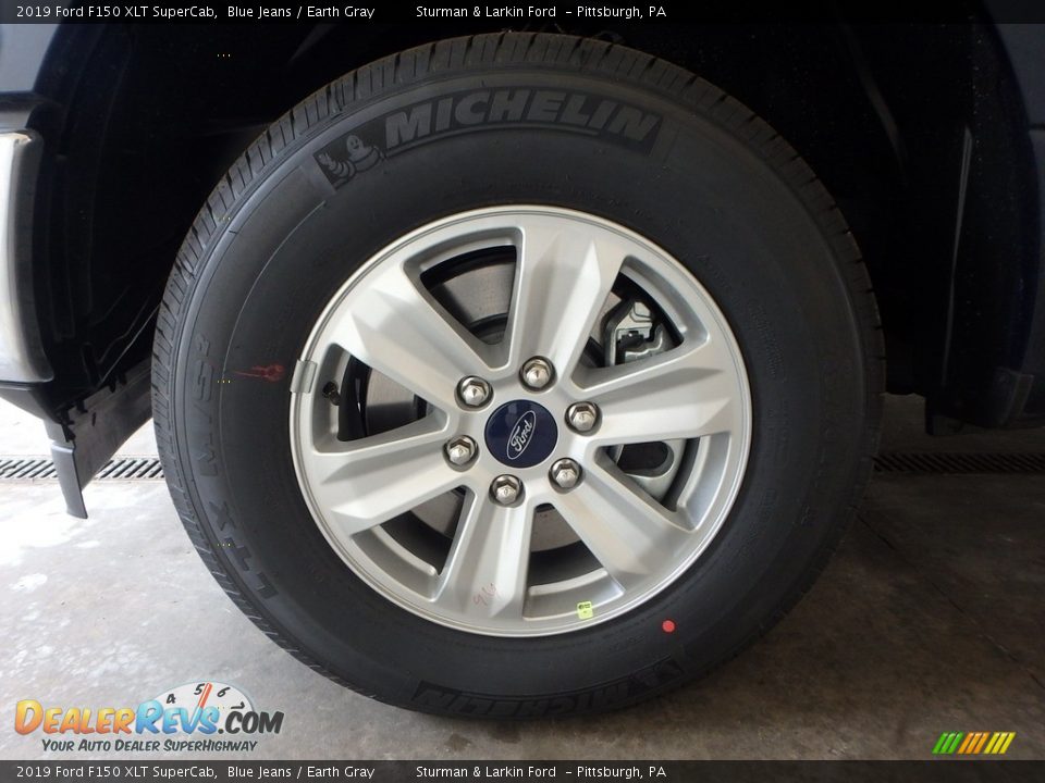 2019 Ford F150 XLT SuperCab Blue Jeans / Earth Gray Photo #5