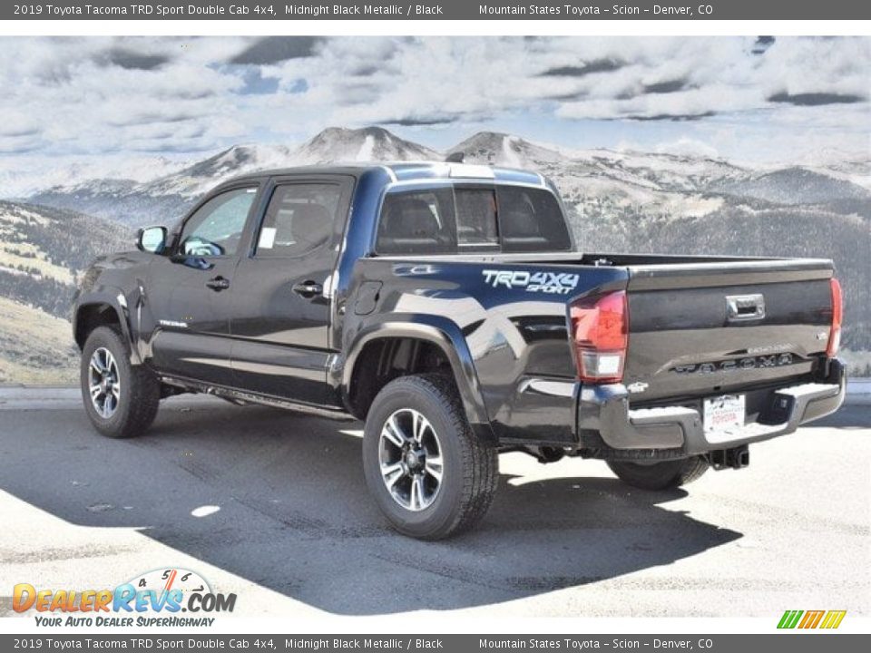 2019 Toyota Tacoma TRD Sport Double Cab 4x4 Midnight Black Metallic / Black Photo #3