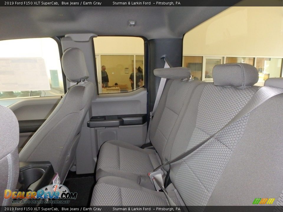 2019 Ford F150 XLT SuperCab Blue Jeans / Earth Gray Photo #7