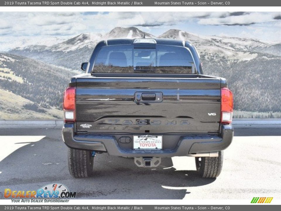 2019 Toyota Tacoma TRD Sport Double Cab 4x4 Midnight Black Metallic / Black Photo #4