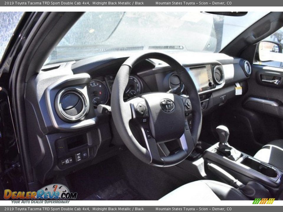 2019 Toyota Tacoma TRD Sport Double Cab 4x4 Midnight Black Metallic / Black Photo #5