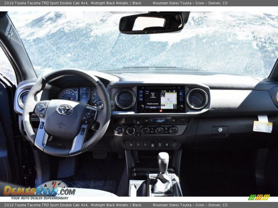 2019 Toyota Tacoma TRD Sport Double Cab 4x4 Midnight Black Metallic / Black Photo #7