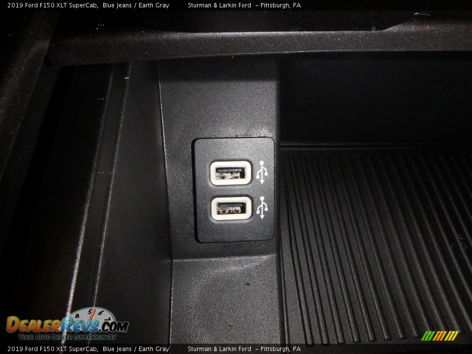 2019 Ford F150 XLT SuperCab Blue Jeans / Earth Gray Photo #12