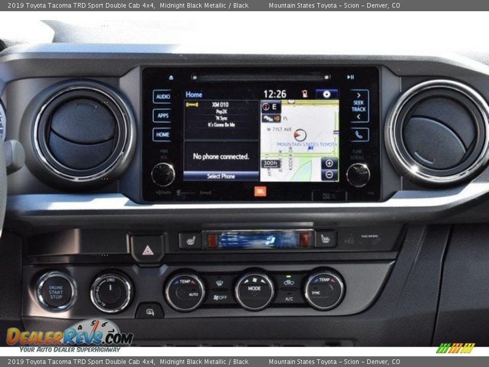 2019 Toyota Tacoma TRD Sport Double Cab 4x4 Midnight Black Metallic / Black Photo #9