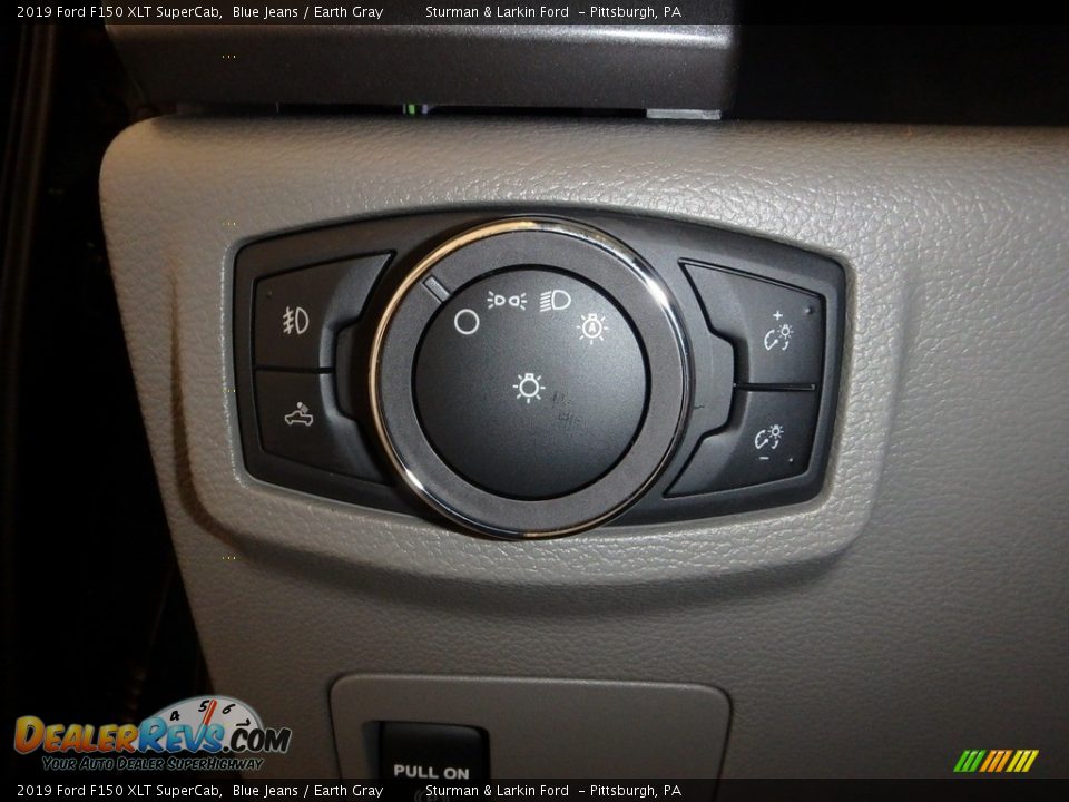2019 Ford F150 XLT SuperCab Blue Jeans / Earth Gray Photo #15