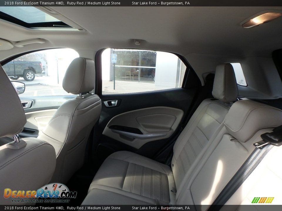 2018 Ford EcoSport Titanium 4WD Ruby Red / Medium Light Stone Photo #11