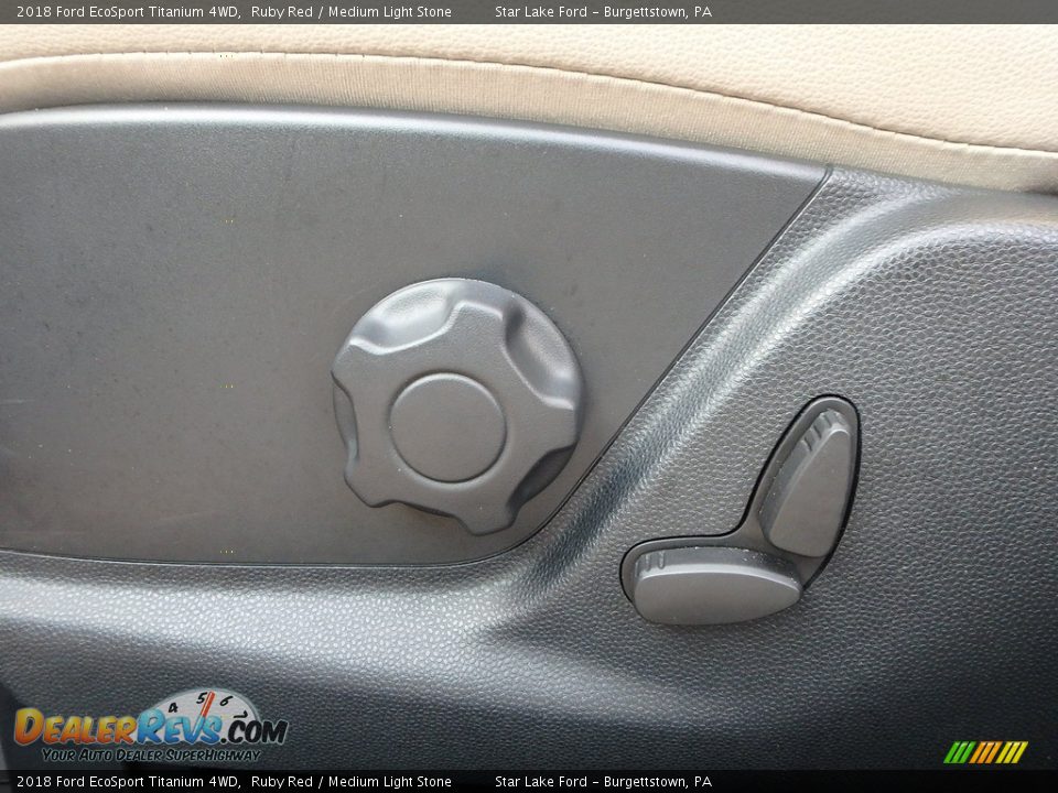2018 Ford EcoSport Titanium 4WD Ruby Red / Medium Light Stone Photo #15
