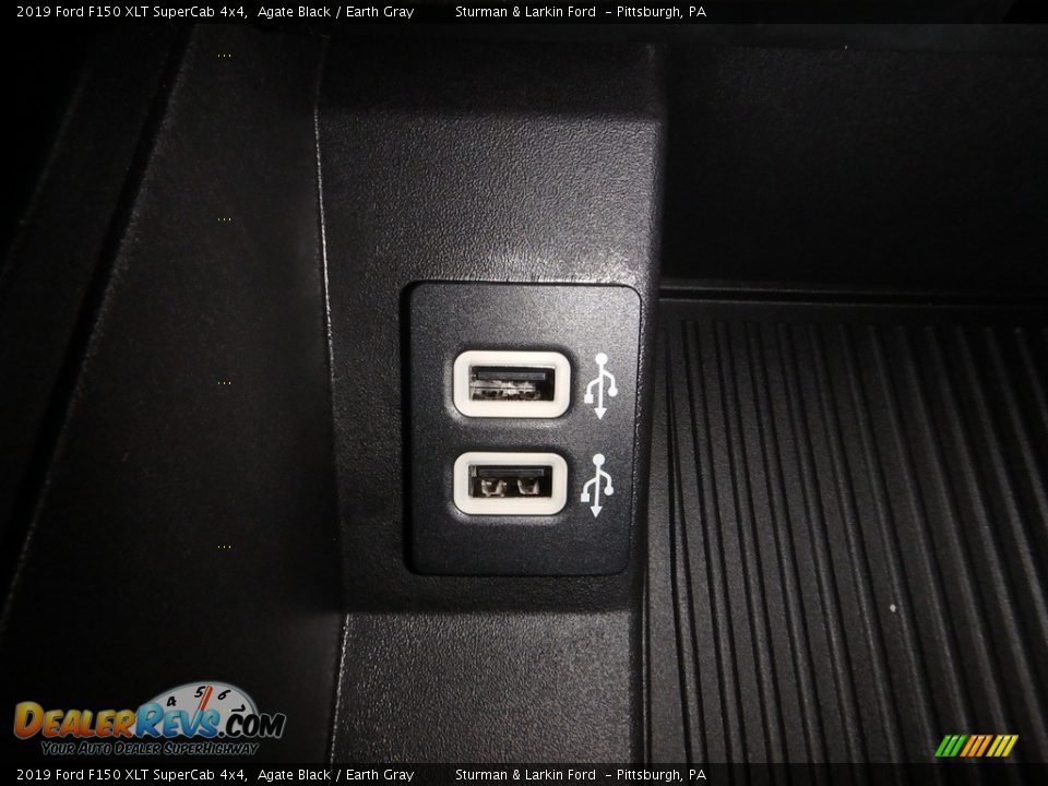 2019 Ford F150 XLT SuperCab 4x4 Agate Black / Earth Gray Photo #15