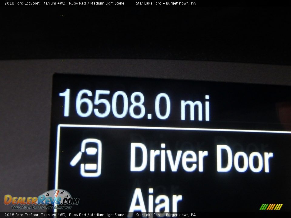 2018 Ford EcoSport Titanium 4WD Ruby Red / Medium Light Stone Photo #18