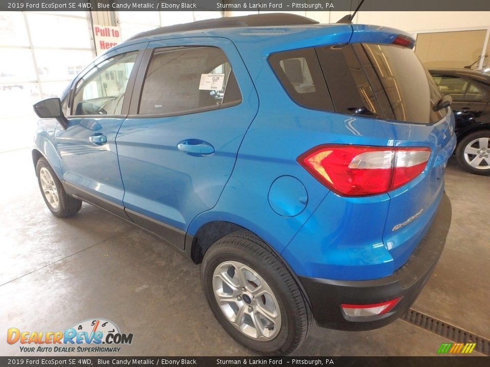 2019 Ford EcoSport SE 4WD Blue Candy Metallic / Ebony Black Photo #4
