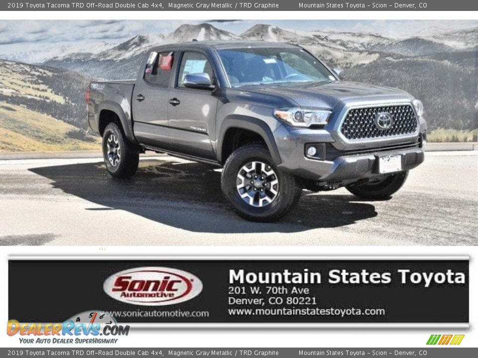 2019 Toyota Tacoma TRD Off-Road Double Cab 4x4 Magnetic Gray Metallic / TRD Graphite Photo #1