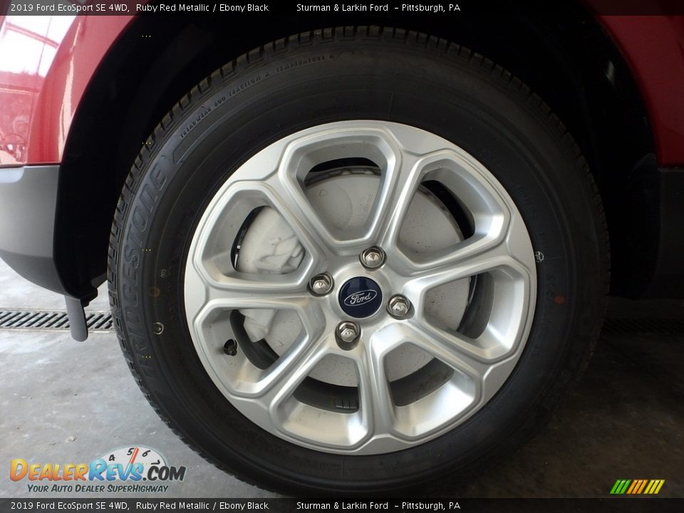 2019 Ford EcoSport SE 4WD Ruby Red Metallic / Ebony Black Photo #6