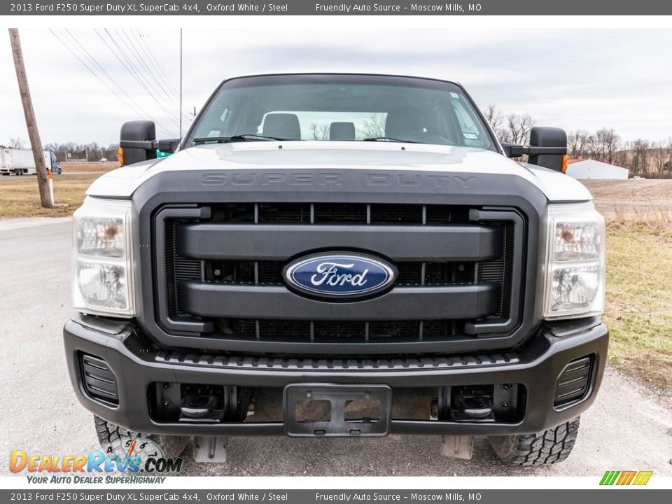 2013 Ford F250 Super Duty XL SuperCab 4x4 Oxford White / Steel Photo #9
