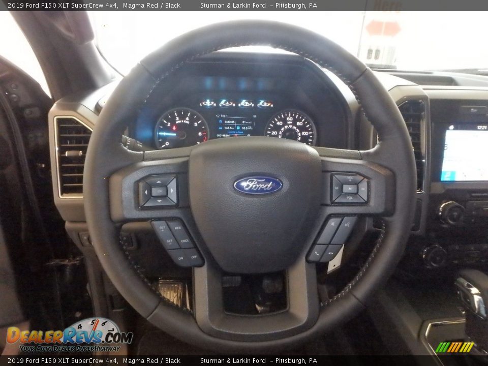 2019 Ford F150 XLT SuperCrew 4x4 Magma Red / Black Photo #14