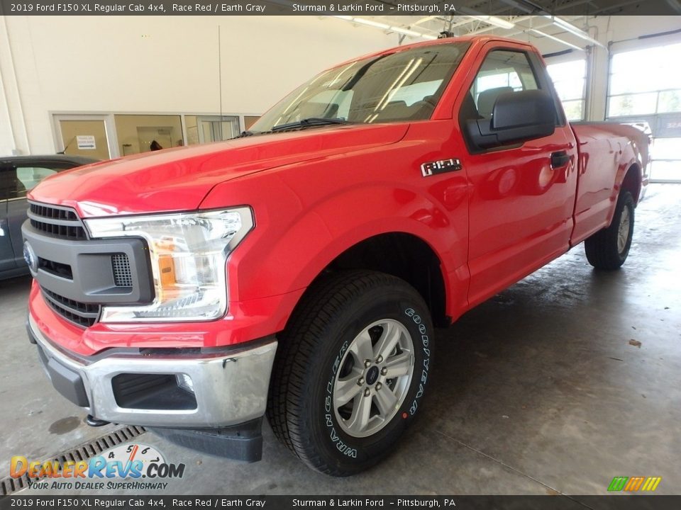 2019 Ford F150 XL Regular Cab 4x4 Race Red / Earth Gray Photo #4