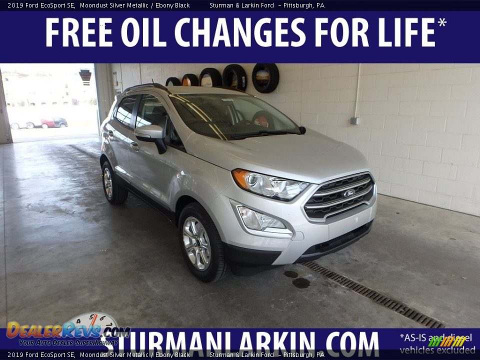 2019 Ford EcoSport SE Moondust Silver Metallic / Ebony Black Photo #1